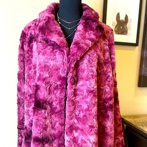 Ivy Jane!  Faux Fur Single Button Jacket